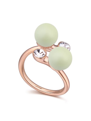 Chanz using austrian elements in Austria pearl ring edge jewelry with you