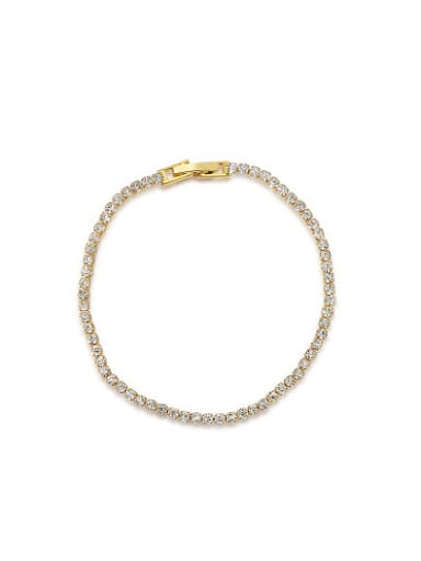 Shimmering 18K Gold Plated Austria Crystal Bracelet
