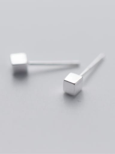 S925 silver box electroplating fashion stud cuff earring