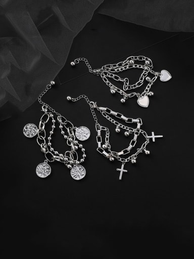 Alloy With Platinum Plated Fashion Heart Bracelets