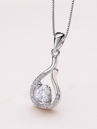 Women 925 Silver Zircon Pendant