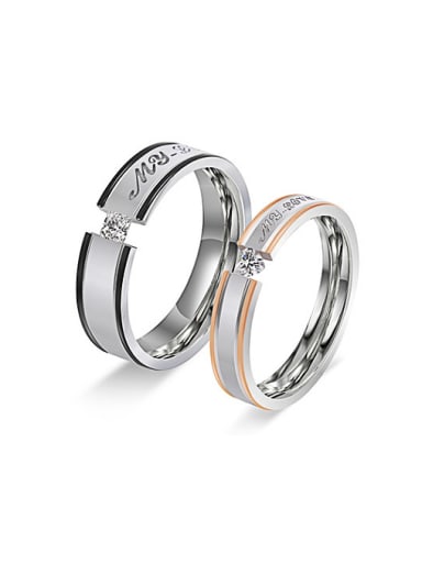 Fashion Zircon Lovers band rings