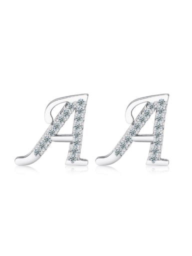 Letter A-shape Fashion Stud Earrings