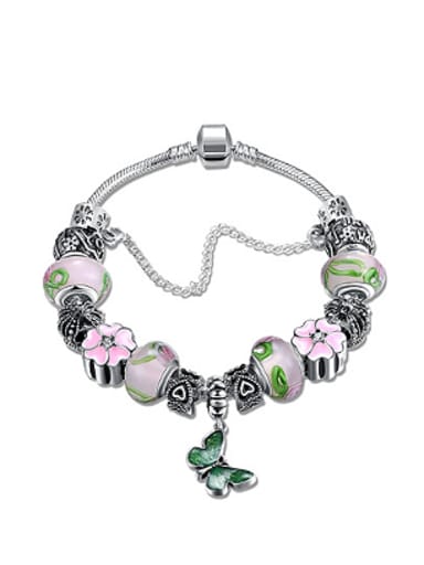 Ethnic Decorations Butterfly Glass Beads Bracelet