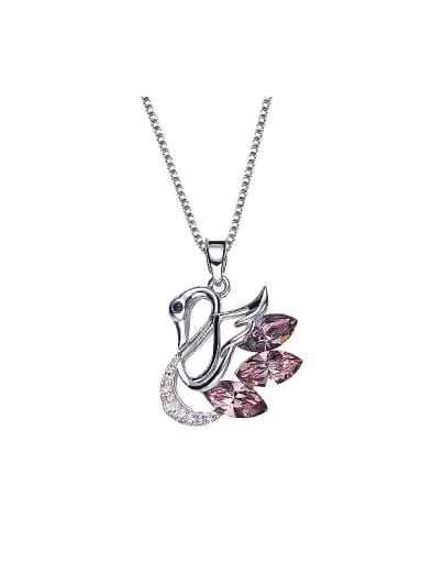Swan-shaped Crystal Necklace