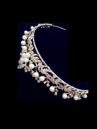 Zircons Artificial Pearls Hair Accessories Wedding Or Party