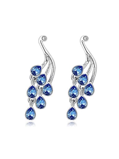 Fashion Blue Zircon Women Earrings