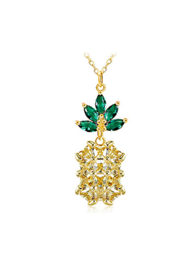 Personalized Creative Zircon Pineapple Necklace