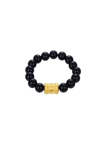 Copper Alloy Gold Plated Fashion Buddha Beads Men Bracelet