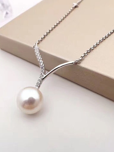 Freshwater Pearl V shaped Necklace