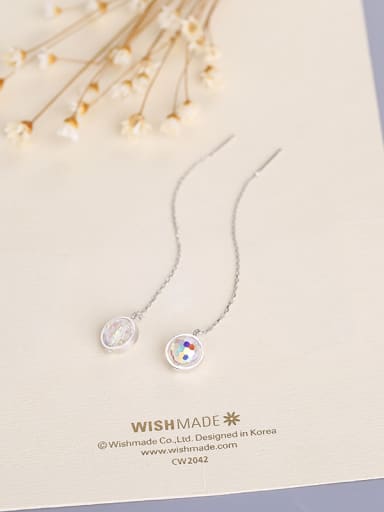 Temperament Round Shaped Line Earrings