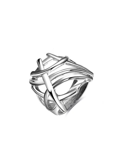 Unisex Exaggerated Geometric Shaped Stainless Steel Ring