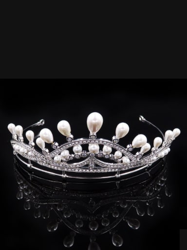 Artificial Pearls Noble Micro Pave Zircons Hair Accessories