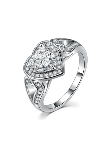 Western Style Heart-shape Wedding Accessories Ring