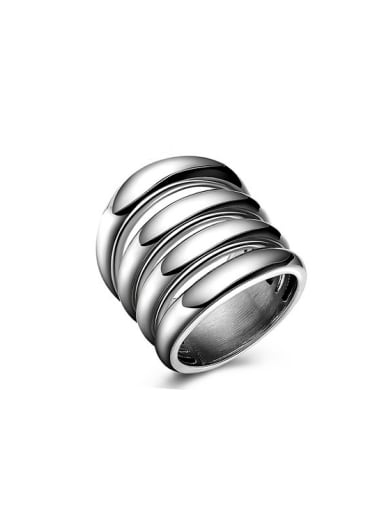 Personality Multi Layer Stainless Steel Ring