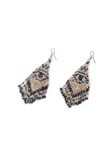 Bohemia Exaggerated Eye Pattern Drop Earrings