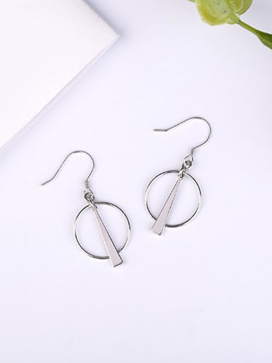 Fashion Hollow Round Silver Earrings