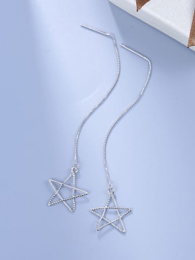 Charming Hollow Star Shaped Line Earrings