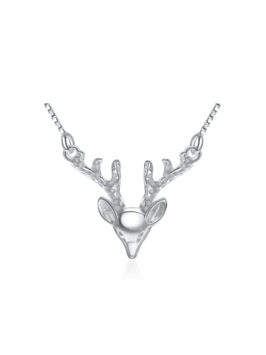 New Design Creative Deer Head Pendant Necklace