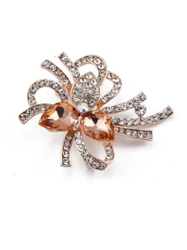 new 2018 2018 Flower-shaped Crystals Brooch