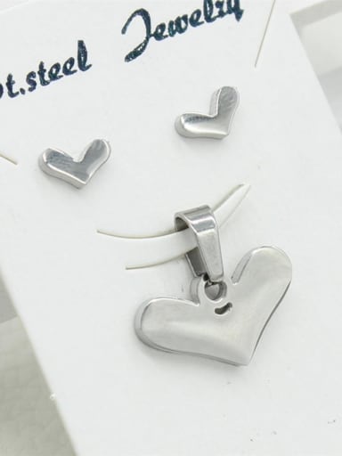 Heart-shape Stainless steel Two Pieces Set