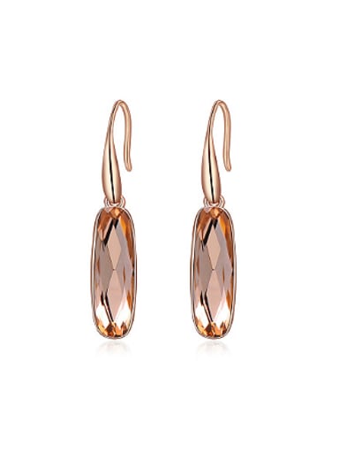 Elegant Champagne Austria Crystal Stud Earrings