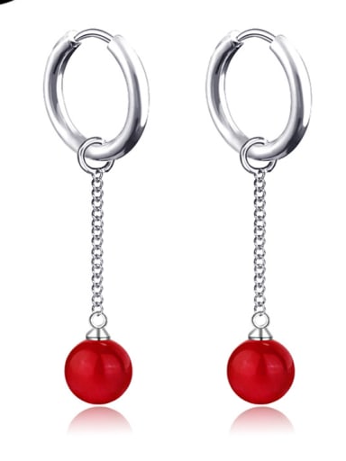 Stainless Steel With Fashion Round Earrings