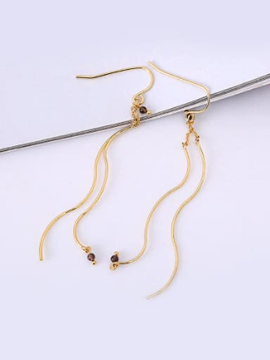 Exquisite Geometric Shaped Natural Stone Line Earrings