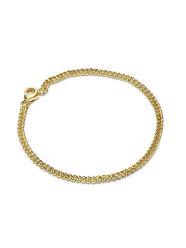 Personality Letter O Shaped 18K Gold Plated Bracelet