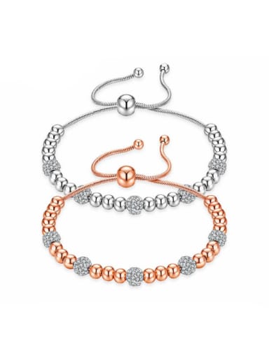 Stainless Steel With Rose Gold Plated Fashion Charm Bracelets