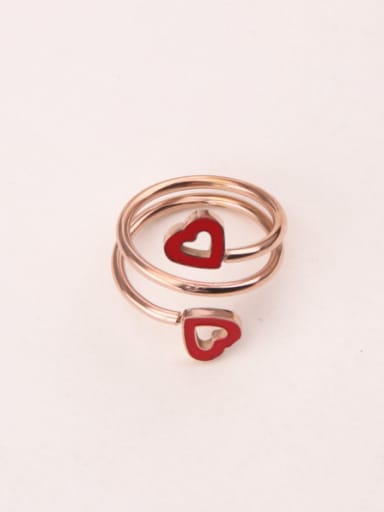 Multi-layer Hollow Heart-shaped Ring