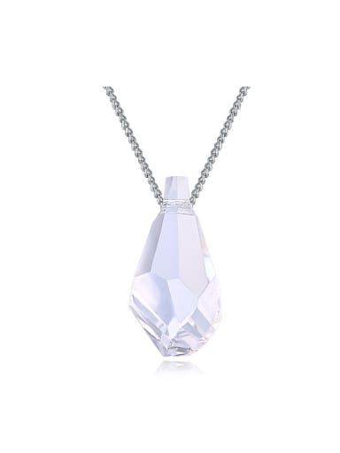 Simple Water Drop austrian Crystal Pendant Necklace