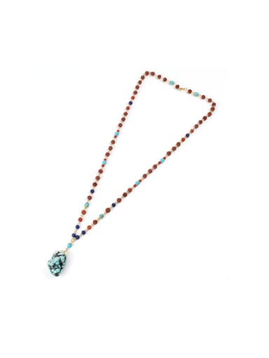 Irregular Turquoise Pendant Creative Fashion Necklace