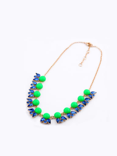 Alloy Artificial Stones Short Necklace