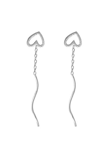 Fashion Heart shaped Line Earrings