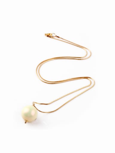 Alloy Fashion Artificial Pearl Long Sweater Necklace
