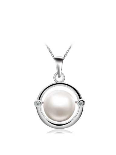 2018 2018 Fashion Freshwater Pearl Hollow Round Necklace