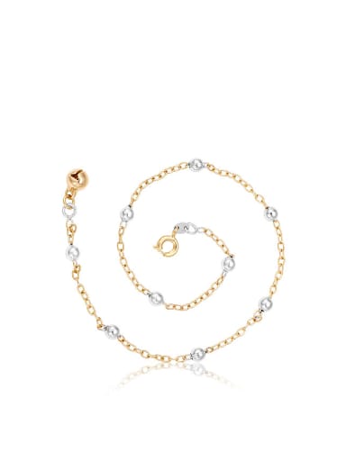 Copper Alloy Multi-gold Plated Simple style Love Bell Anklet