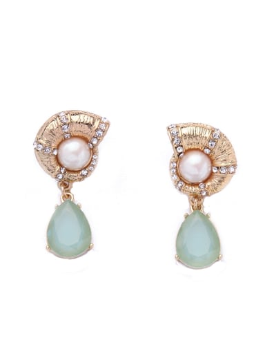 Lovely Nail Artificial stones drop earring
