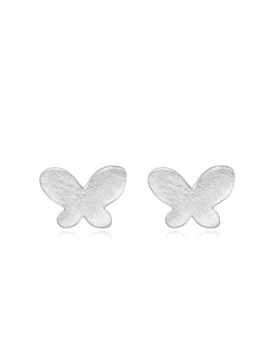 Butterfly Drawing Handmade Fresh Stud Earrings