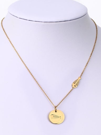 Copper With 18k Gold Plated Trendy Round Necklaces