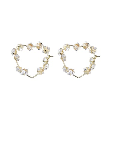 Alloy With Gold Plated Trendy Geometric Clip On Earrings