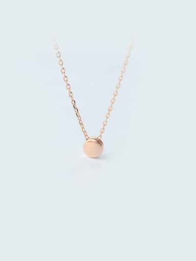 S925 Silver Small Ball Peas Fashion Necklace