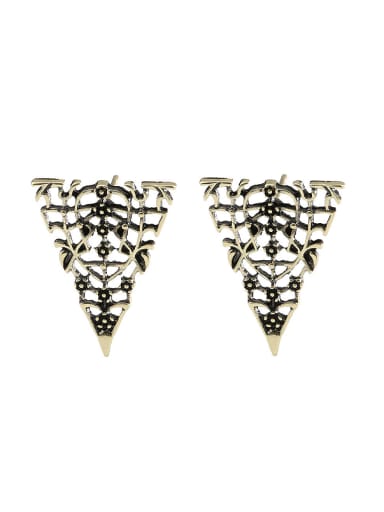 Punk style Hollow Personalized Alloy Stud Earrings