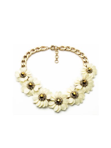 Fashion Flowers Alloy Necklace