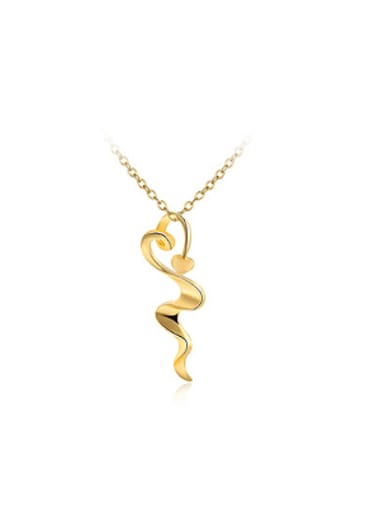 Personality 18K Gold Plated Snake Shaped Necklace