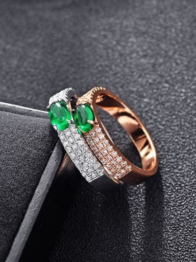 Fashion simple and miniature AAA zircon rings