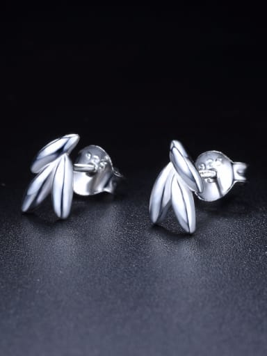Tiny 925 Sterling Silver Rice Stud Earrings
