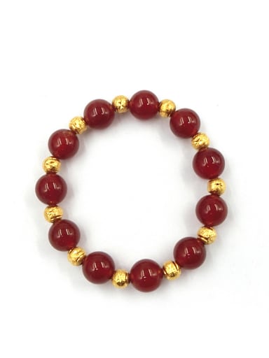 Women Elegant Red Carnelian Stone Bracelet