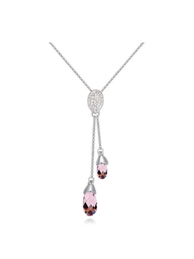 Water Drop austrian Crystals Alloy Necklace